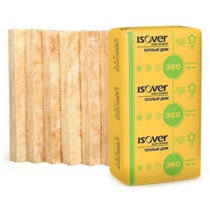 Утеплитель Isover Изовер Тёплый Дом Плита 50х610х1170 в Сиверском